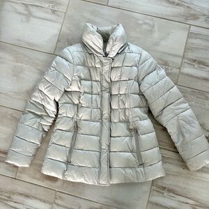 Michael Kors Light Gray Puffer Jacket
